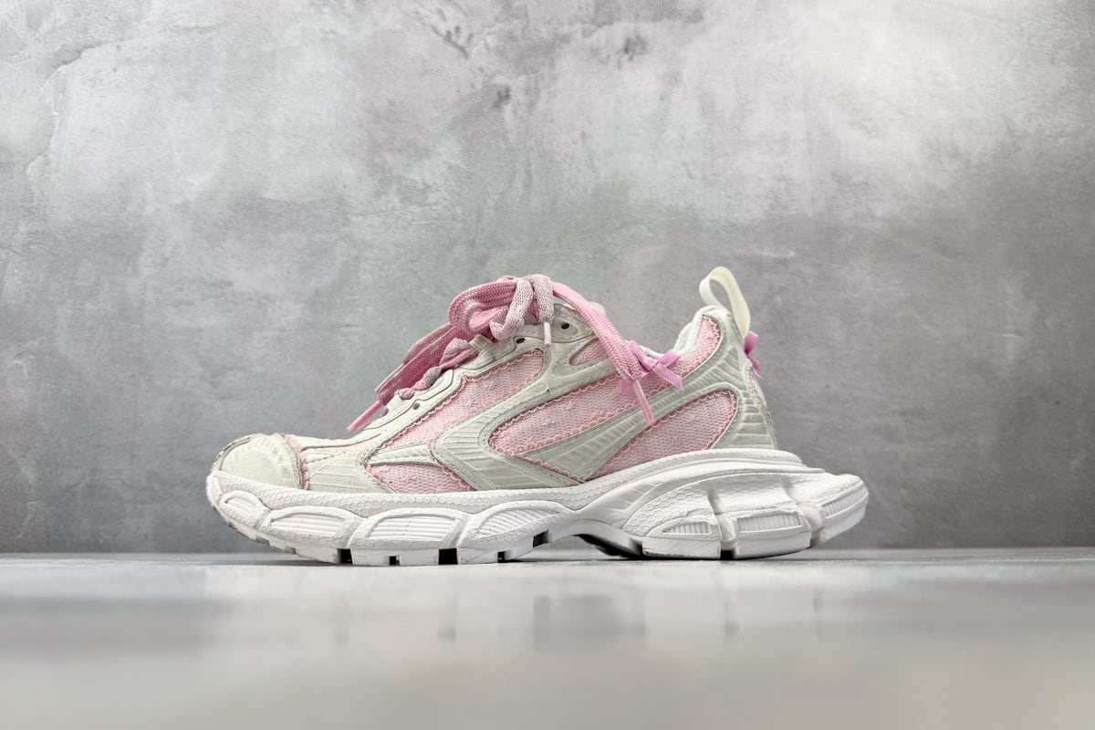 巴黎世家 Balenciaga 3XL TULLE 最新 白粉红 正面实拍图