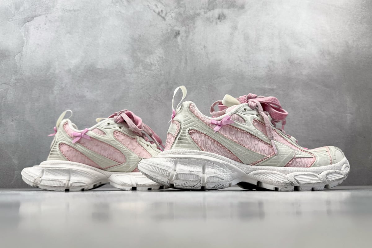 巴黎世家 Balenciaga 3XL TULLE 最新 白粉红 鞋底实拍图