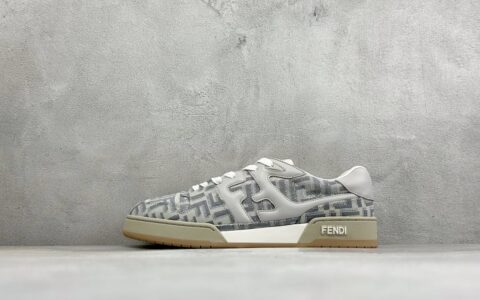 芬迪FENDI Match 圆头厚底低帮板鞋Fendi 情侣款休闲鞋独家定制白纯原版本 货号：7E1493AHH2