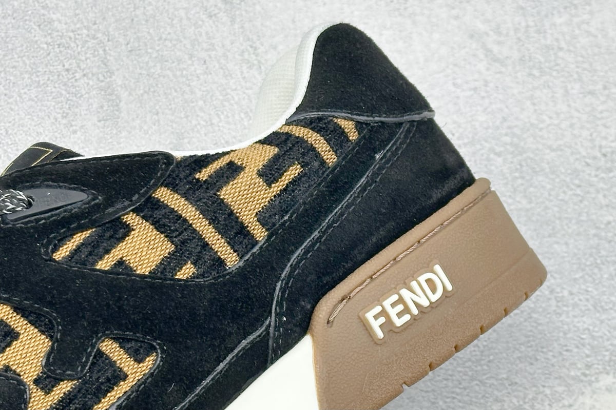 芬迪 FENDI Match 圆头厚底 低帮板鞋 Fendi 情侣款休闲鞋 独家定制 黑白 细节实拍图