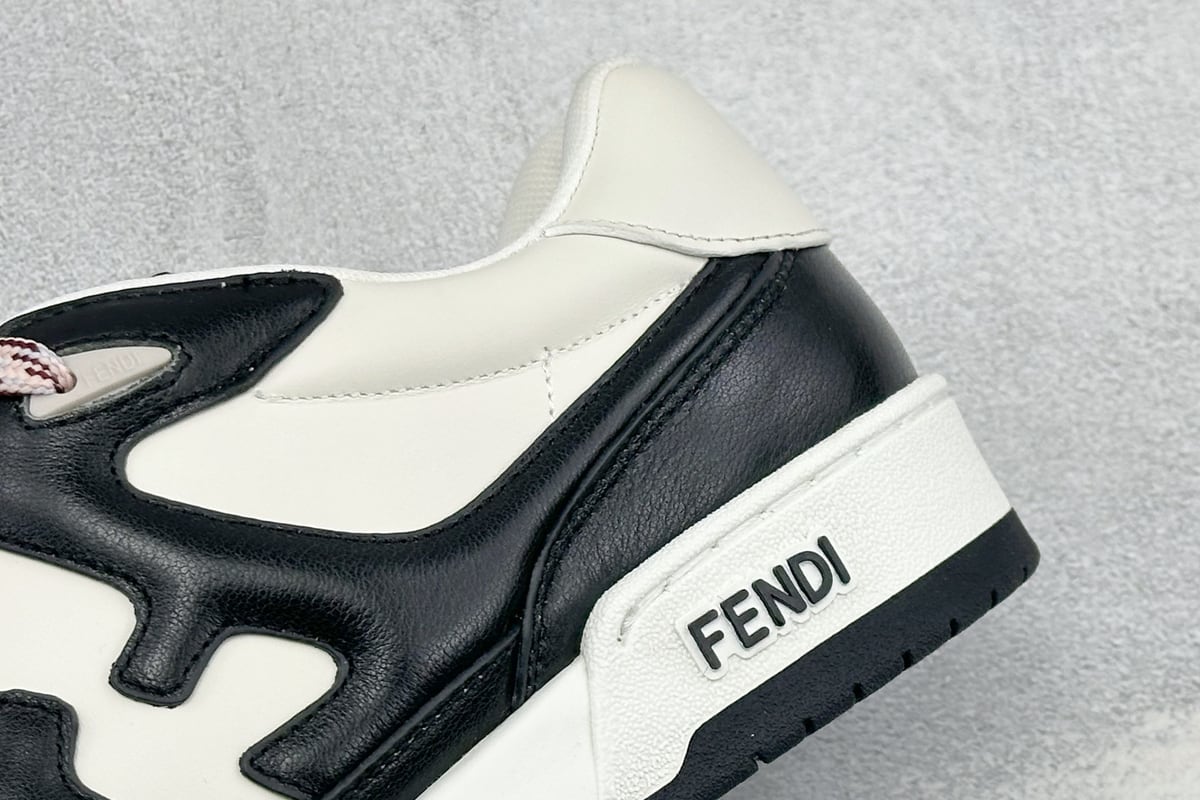 芬迪 FENDI Match 圆头厚底 低帮板鞋 Fendi 情侣款休闲鞋 独家定制 黑白 细节实拍图