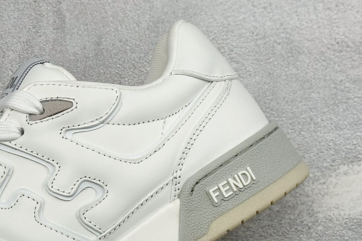 芬迪 FENDI Match 圆头厚底 低帮板鞋 Fendi 情侣款休闲鞋 独家定制 白 细节实拍图