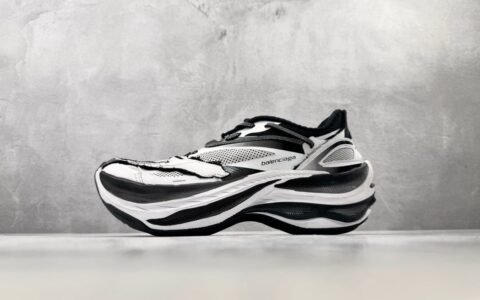 巴黎世家Balenciaga Jet 最新白黑纯原版本 货号：872640WMRTN9010