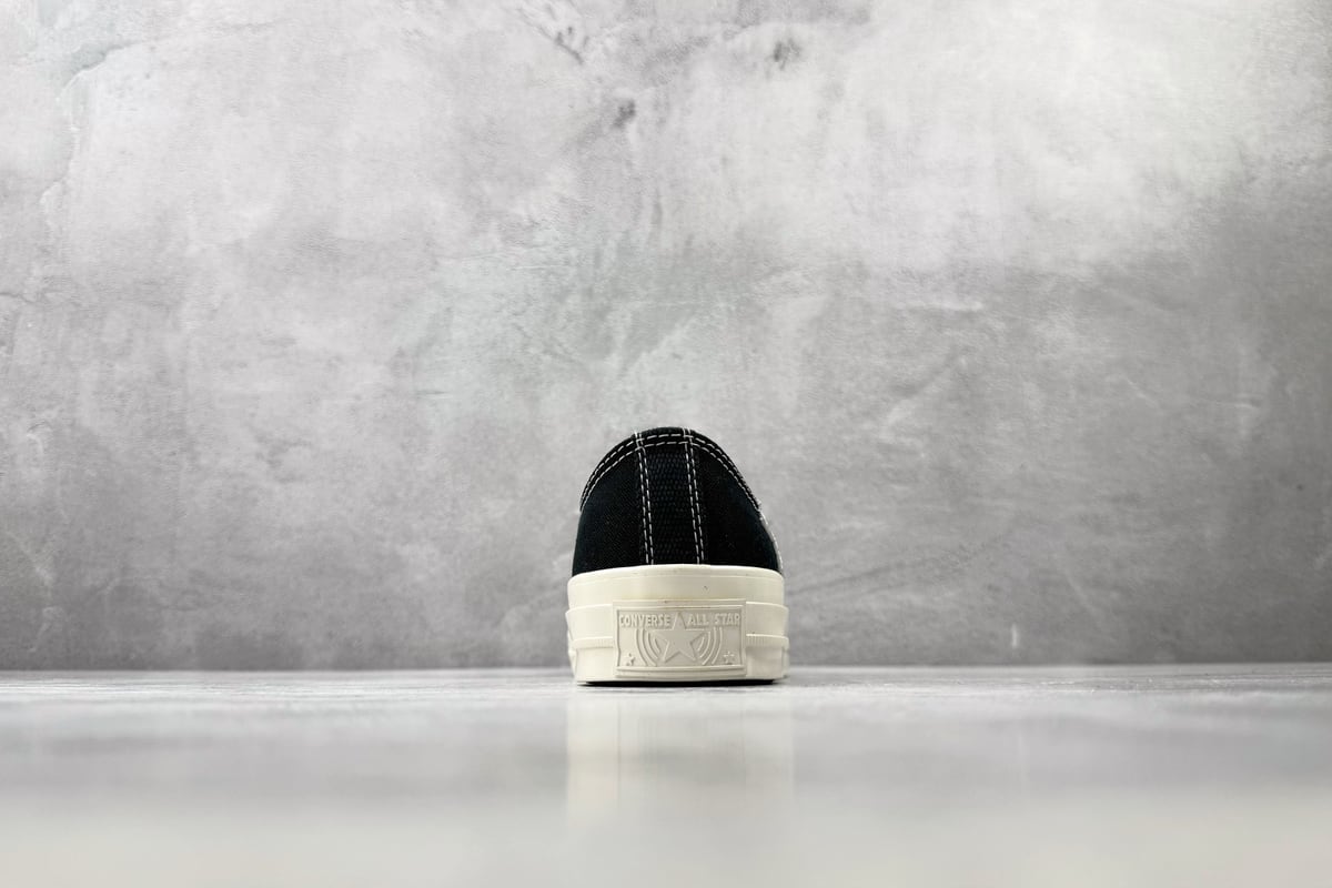 匡威 Converse CHUCK 70 X 星星印花 黑色 细节实拍图