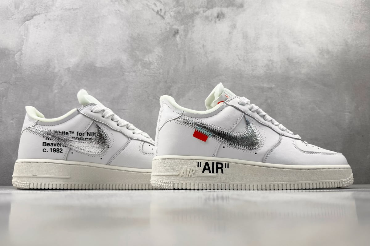 耐克 Nike Air Force 1 Virgil Abloh 白 鞋底实拍图
