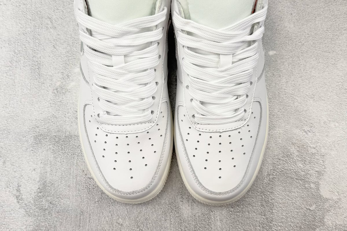 耐克 Nike Air Force 1 Virgil Abloh 白 鞋标实拍图