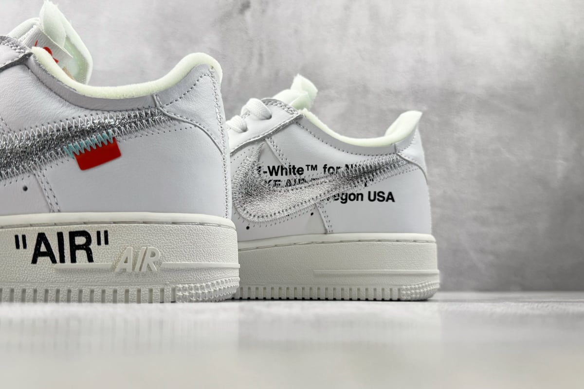 耐克 Nike Air Force 1 Virgil Abloh 白 上脚实拍图