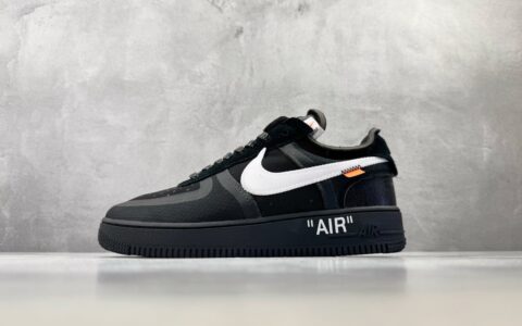 耐克Nike x OFF-WHITE Air Force 1 Black White 2.0联名款黑白拼接纯原版本 货号：AO4606-001