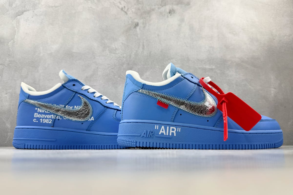 耐克 Nike OFF-WHITE x Air Force 1 07 "MCA" 蓝 鞋底实拍图