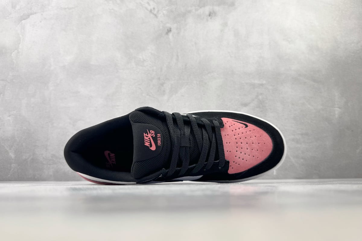 耐克 Nike SB Force 58 黑粉红 背面实拍图