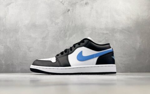 乔丹Air Jordan 1 low "university blue" 黑白蓝纯原版本 货号：DC0774-041