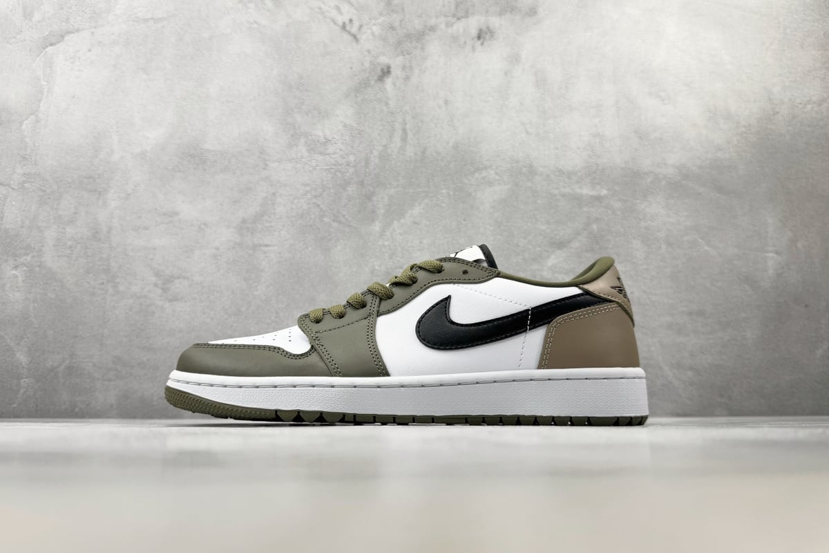乔丹 Air Jordan 1 白棕 正面实拍图