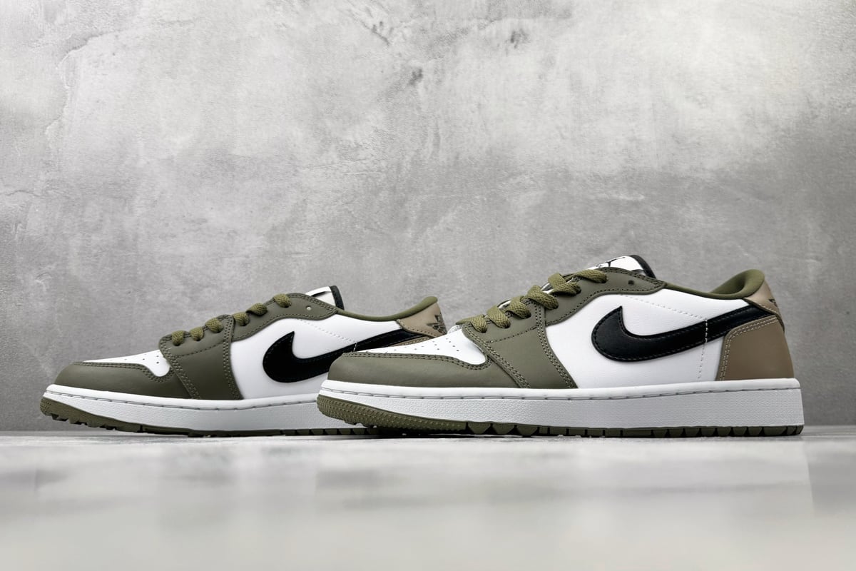 乔丹 Air Jordan 1 白棕 鞋跟实拍图