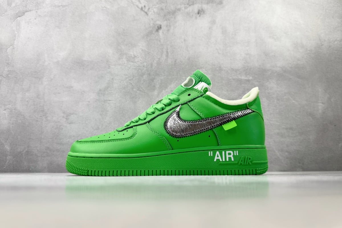 耐克 Nike OFF-WHITE x Air Force 1 "Green" 绿色 正面实拍图