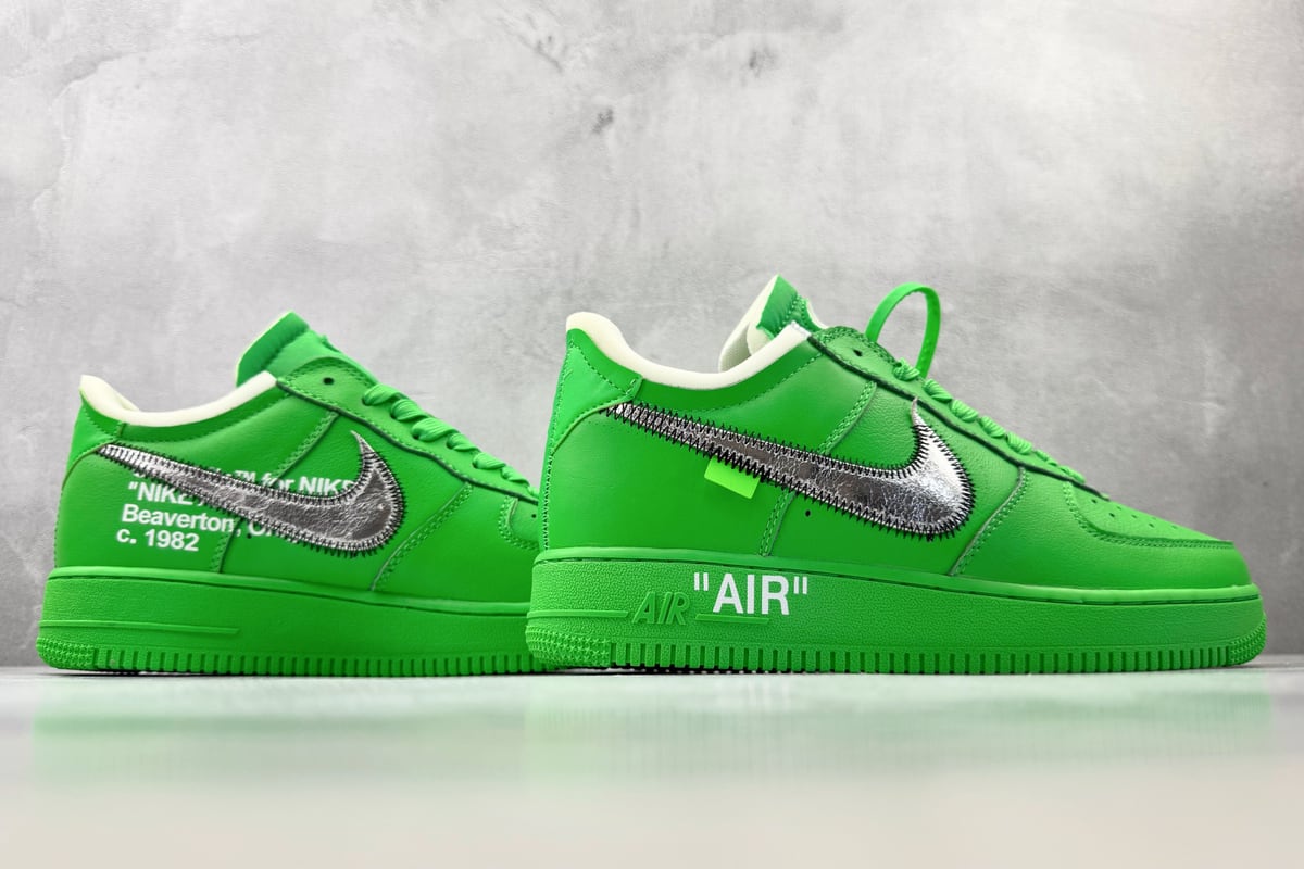 耐克 Nike OFF-WHITE x Air Force 1 "Green" 绿色 鞋底实拍图