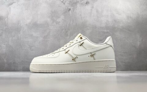 耐克Nike Air Force 1 Mini Gold 白金纯原版本 货号：FV3654-111