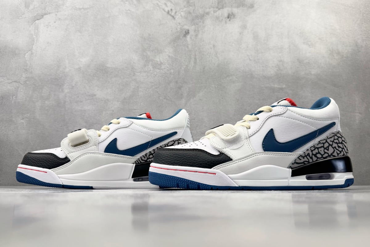 乔丹 Air Jordan Legacy 312 白蓝 鞋跟实拍图