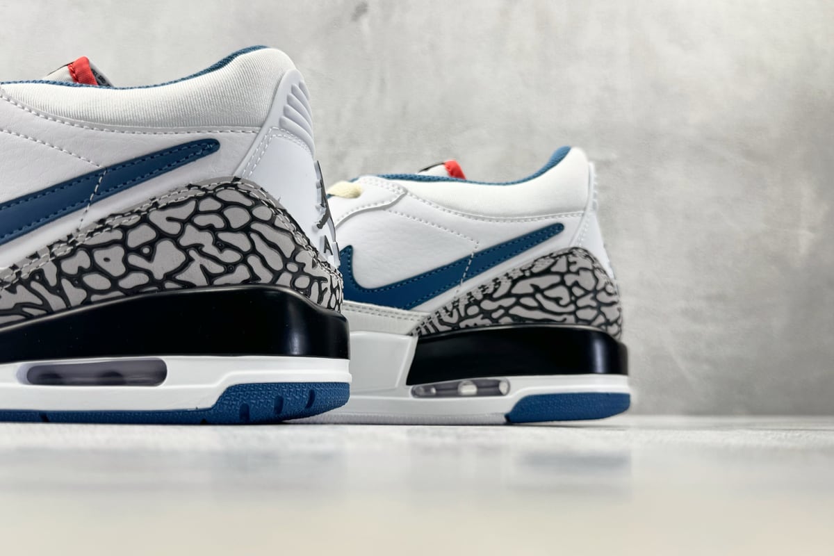 乔丹 Air Jordan Legacy 312 白蓝 上脚实拍图