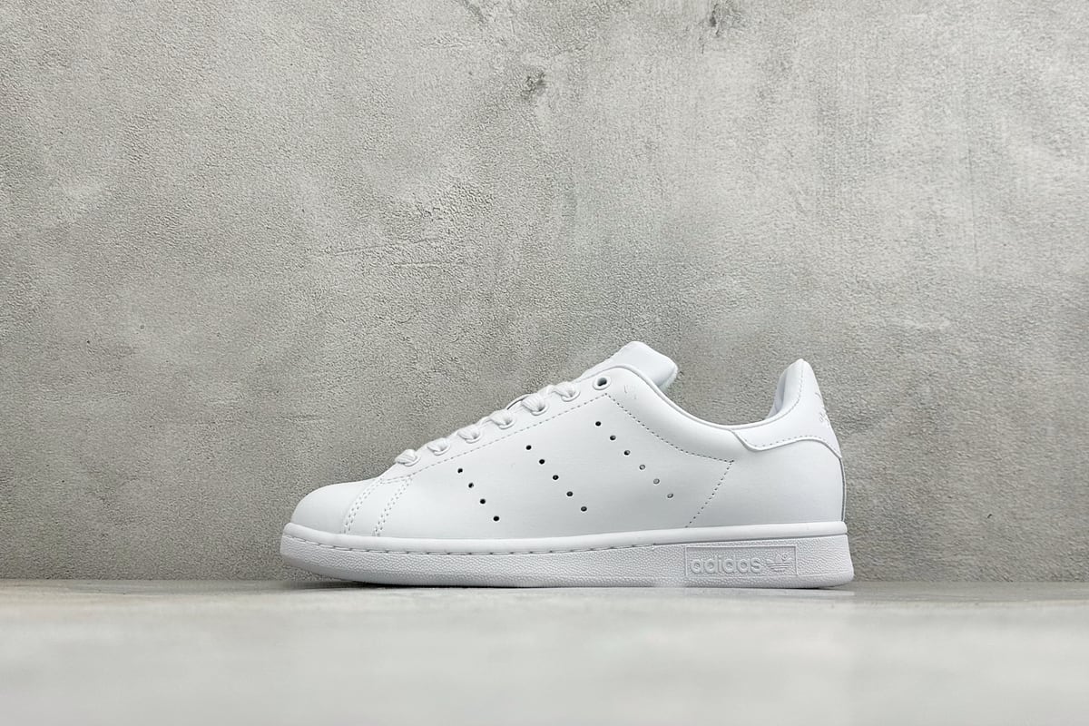 阿迪达斯 Adidas Stan Smith 80s 史密斯经典休闲板鞋 白 正面实拍图