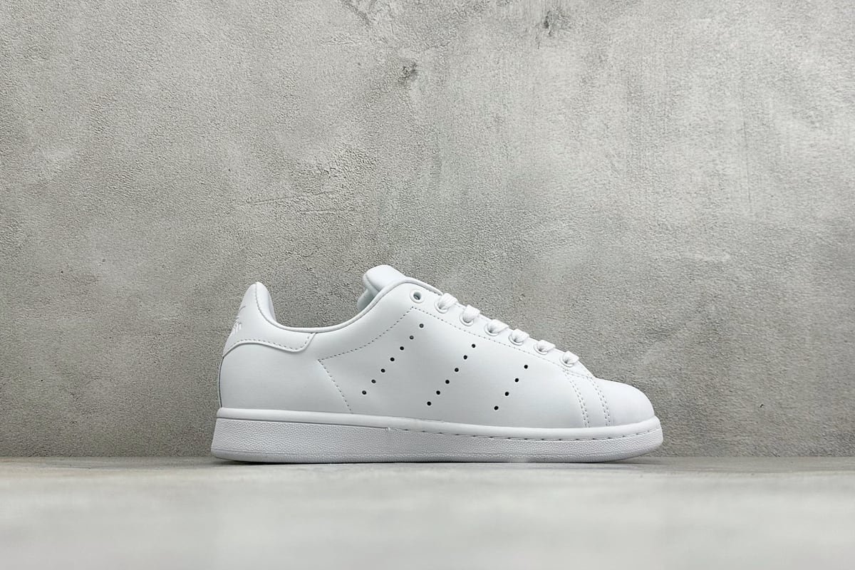 阿迪达斯 Adidas Stan Smith 80s 史密斯经典休闲板鞋 白 侧面实拍图
