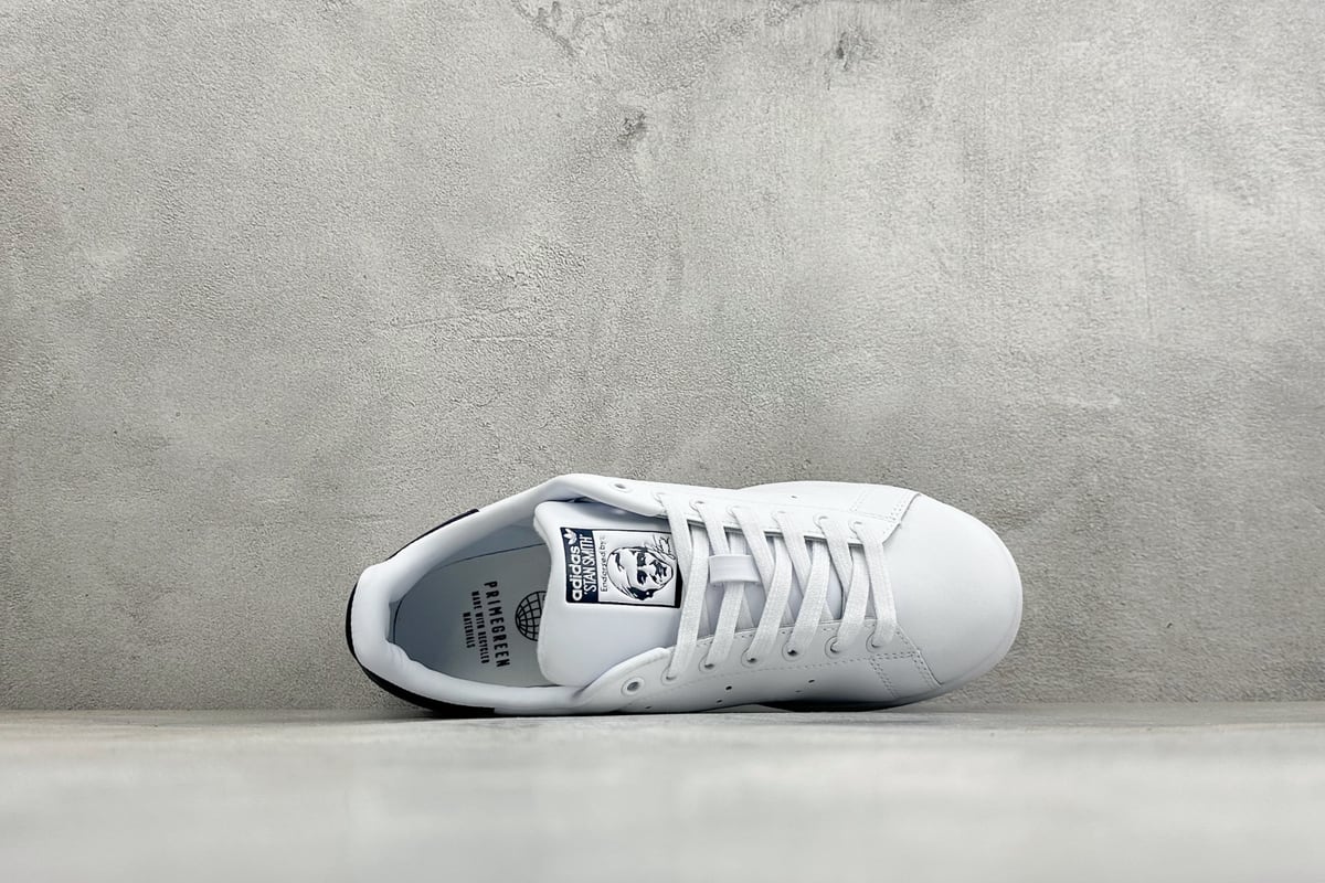 阿迪达斯 Adidas Stan Smith 80s 史密斯经典休闲板鞋 白蓝 背面实拍图