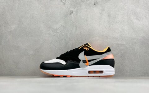耐克Nike Air Max 1 初代复古气垫慢跑鞋由Tinker Hatfeld和Mark 黑白橙纯原版本 货号：FZ3590-268