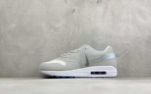 耐克Nike Air Max 1 初代复古气垫慢跑鞋由Tinker Hatfeld和Mark 灰白蓝纯原版本 货号：FZ3590-271