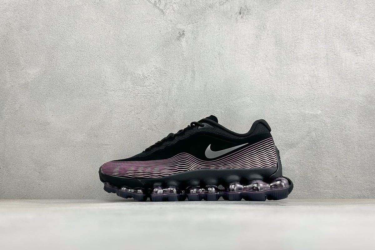 耐克 Nike AIR LIQUID MAX 2026S 藤原浩联名 黑粉紫 正面实拍图