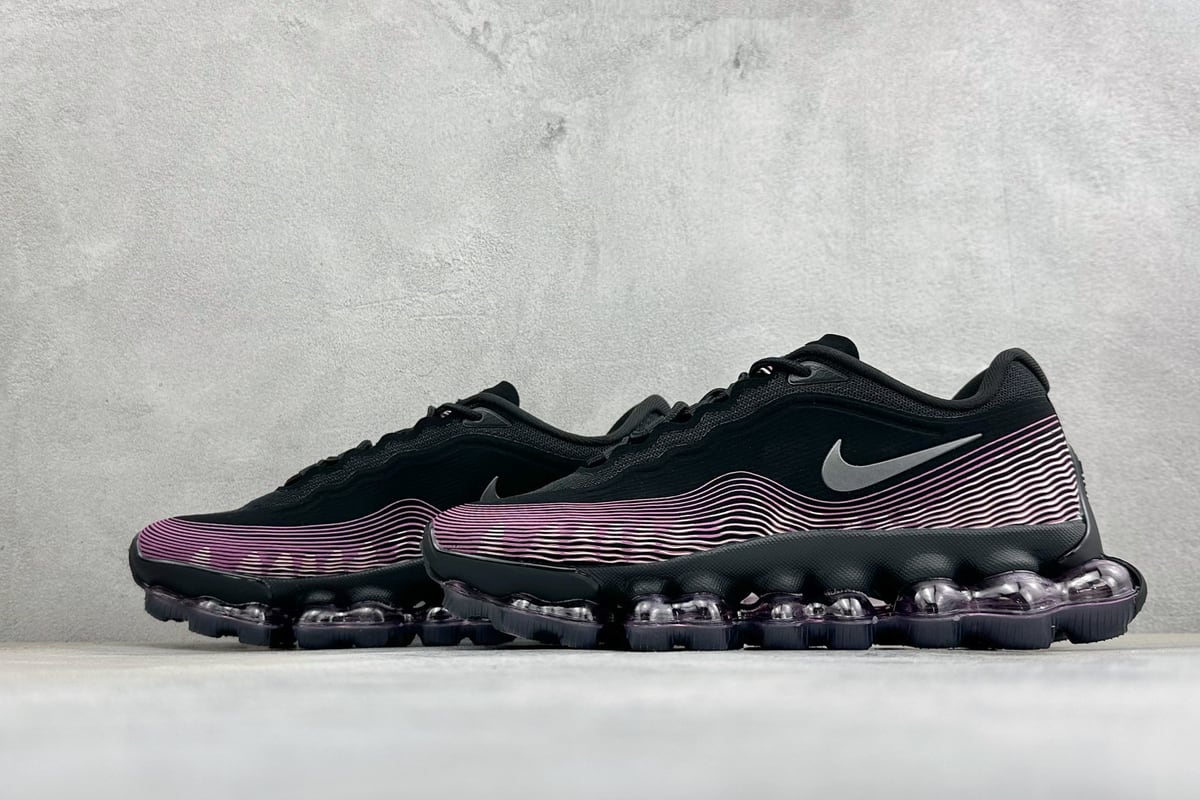 耐克 Nike AIR LIQUID MAX 2026S 藤原浩联名 黑粉紫 鞋跟实拍图