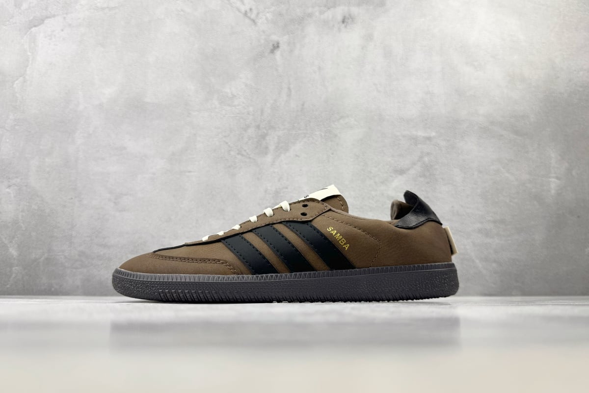 阿迪达斯 Adidas originals × SONG FOR THE MUTE 棕黑白 正面实拍图
