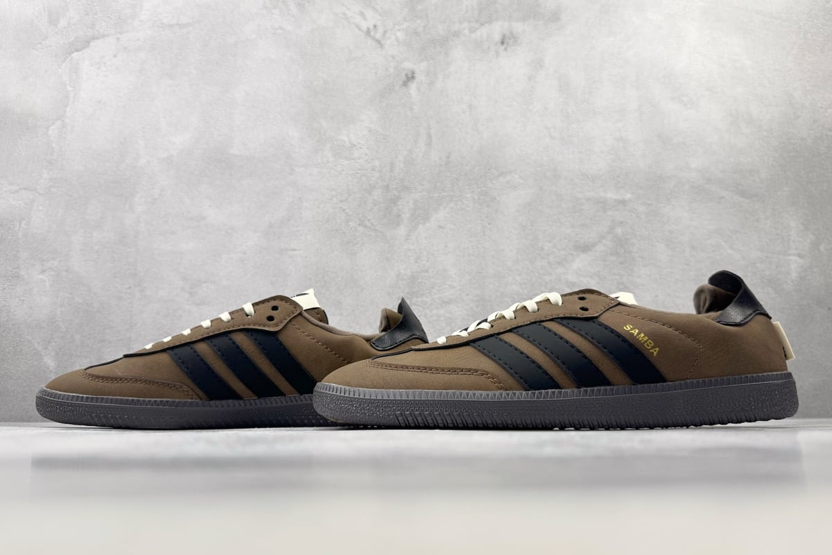 阿迪达斯 Adidas originals × SONG FOR THE MUTE 棕黑白 鞋跟实拍图
