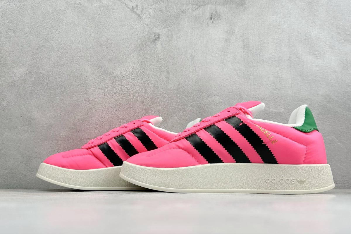 阿迪达斯 Adidas Originals Puffylette 粉红 鞋跟实拍图