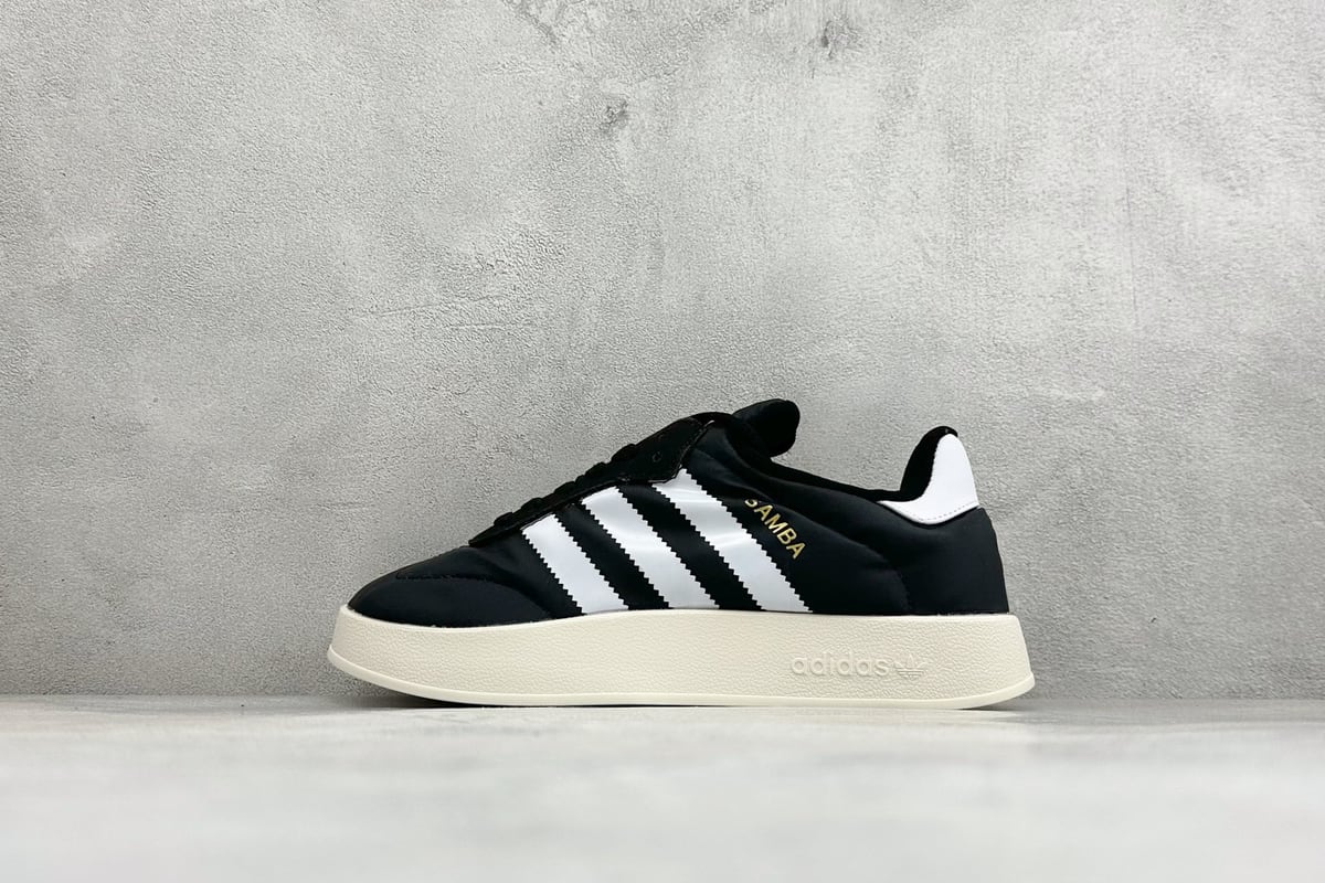 阿迪达斯 Adidas Originals Puffylette 黑白 正面实拍图