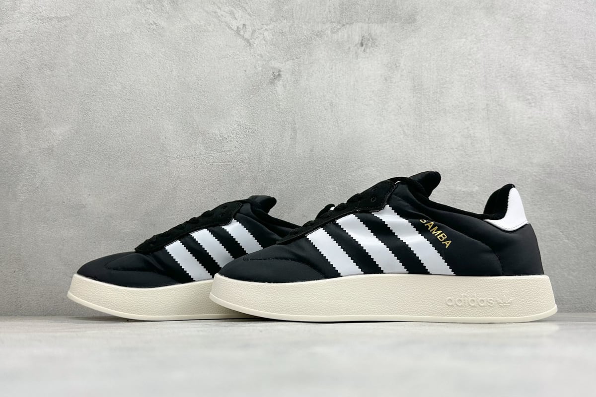 阿迪达斯 Adidas Originals Puffylette 黑白 鞋跟实拍图