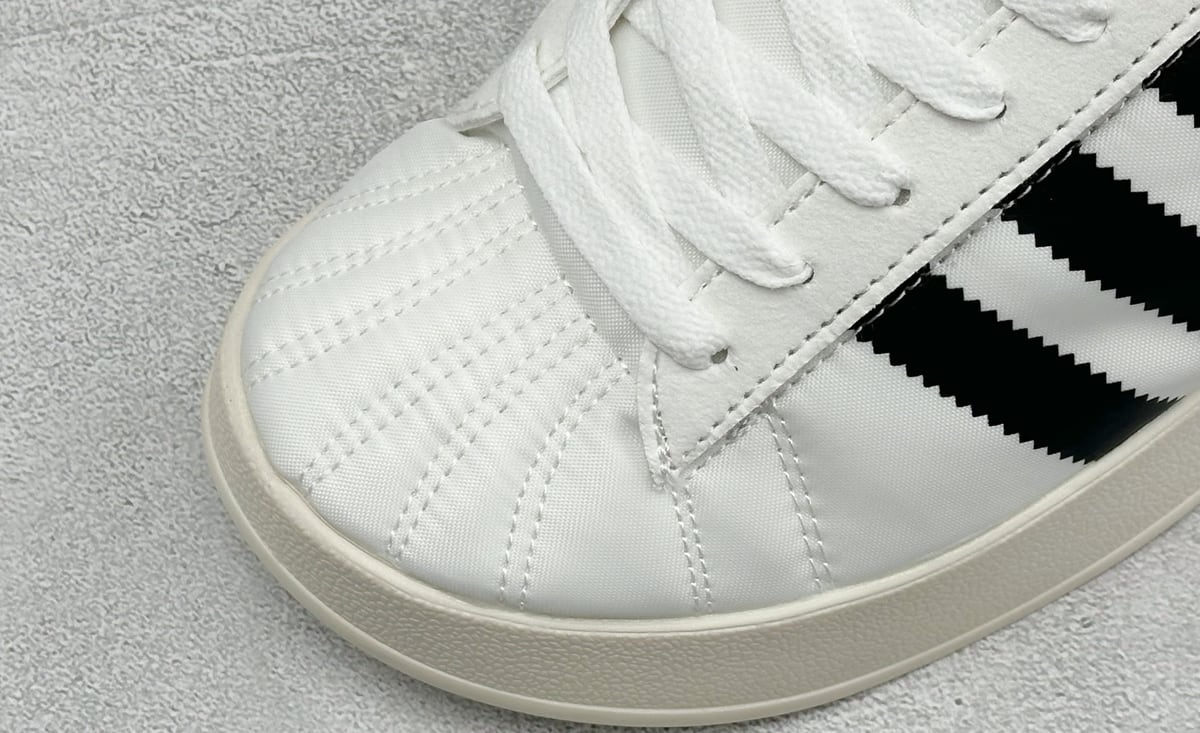 阿迪达斯 Adidas Originals Puffylette 黑白 鞋标实拍图