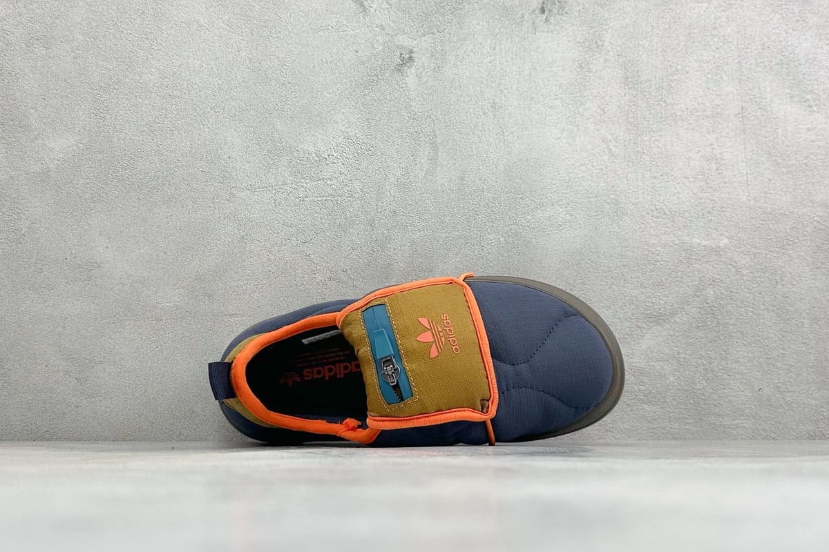 阿迪达斯 Adidas Originals Puffylette 蓝橙黑 背面实拍图