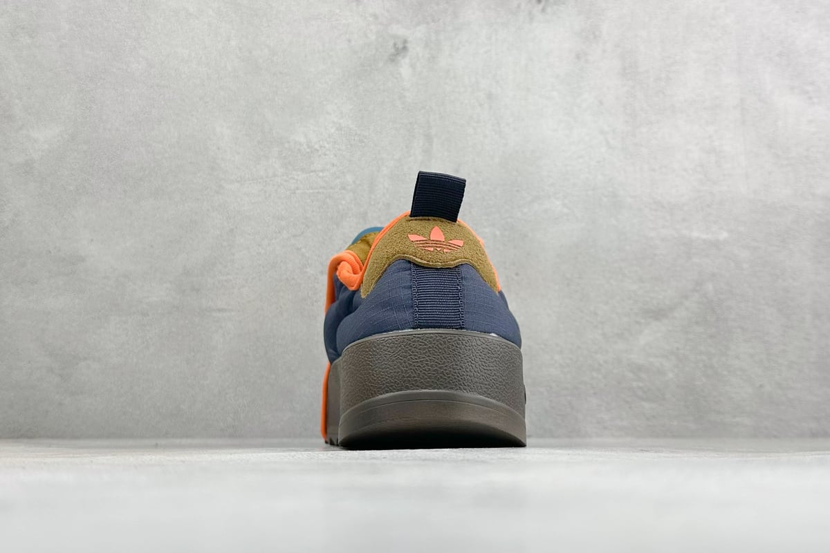 阿迪达斯 Adidas Originals Puffylette 蓝橙黑 鞋底实拍图