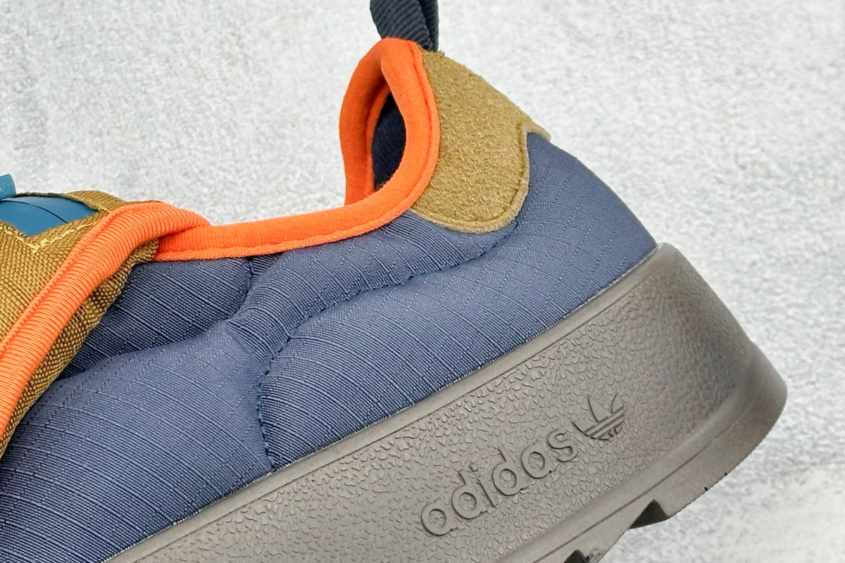 阿迪达斯 Adidas Originals Puffylette 蓝橙黑 细节实拍图