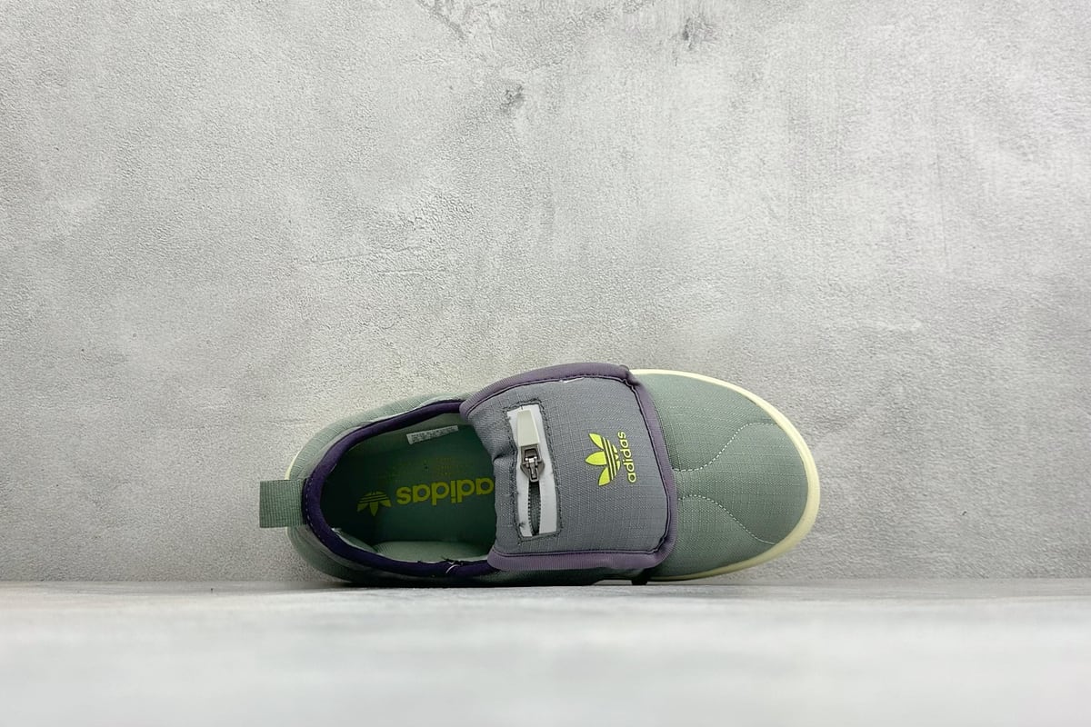 阿迪达斯 Adidas Originals Puffylette 绿黑 背面实拍图