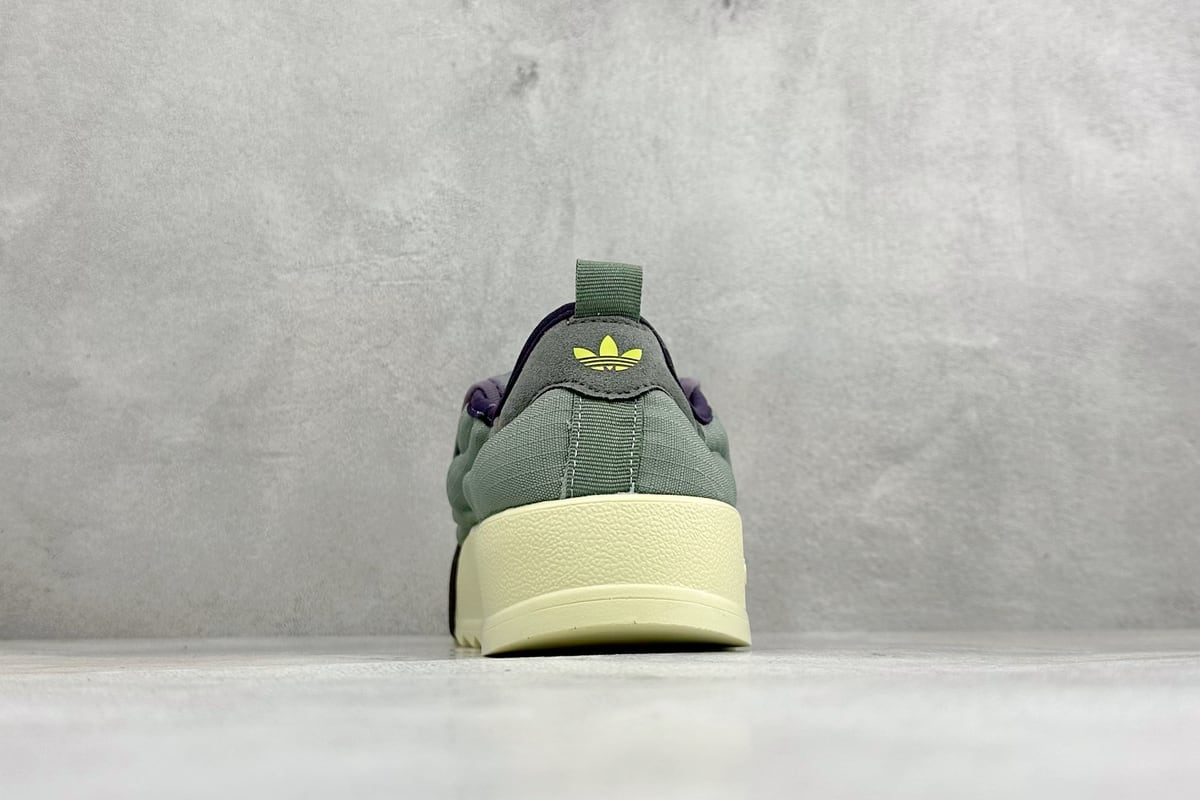 阿迪达斯 Adidas Originals Puffylette 绿黑 鞋底实拍图