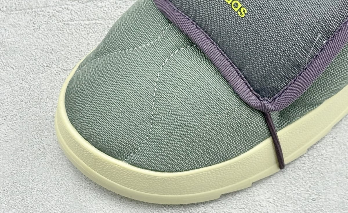 阿迪达斯 Adidas Originals Puffylette 绿黑 鞋标实拍图