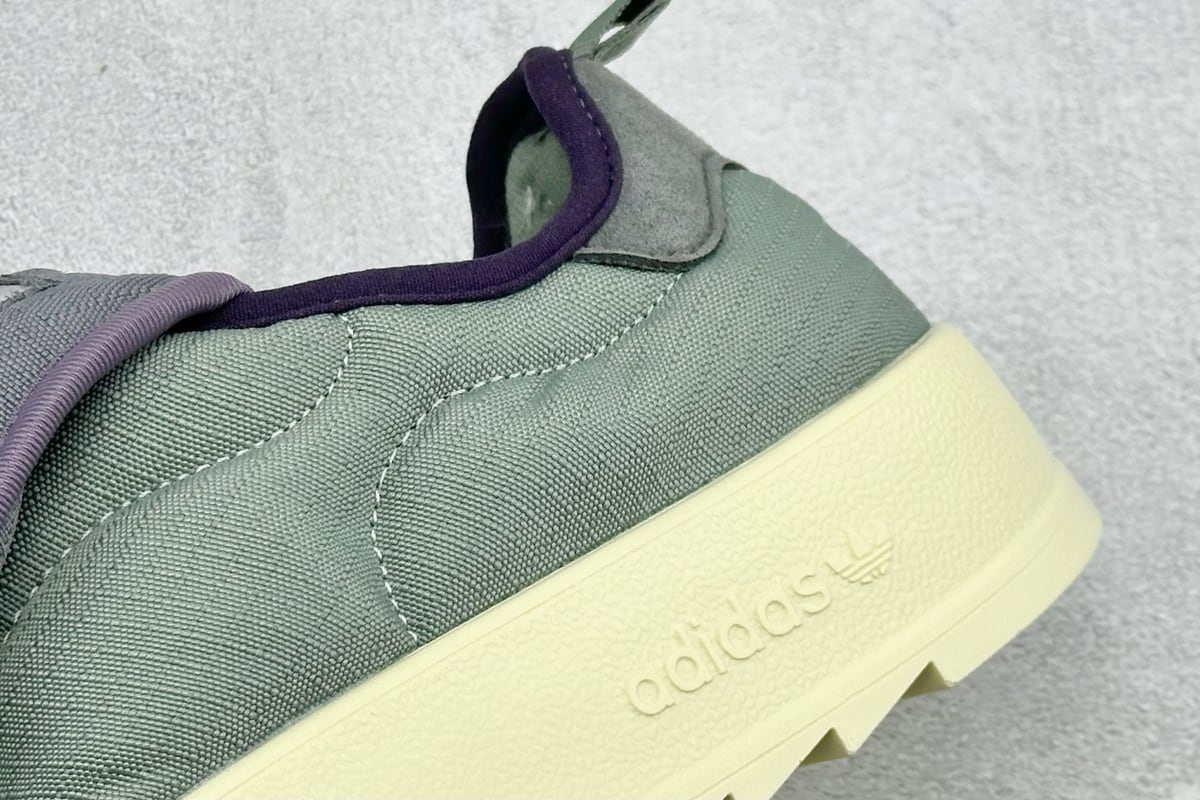 阿迪达斯 Adidas Originals Puffylette 绿黑 细节实拍图