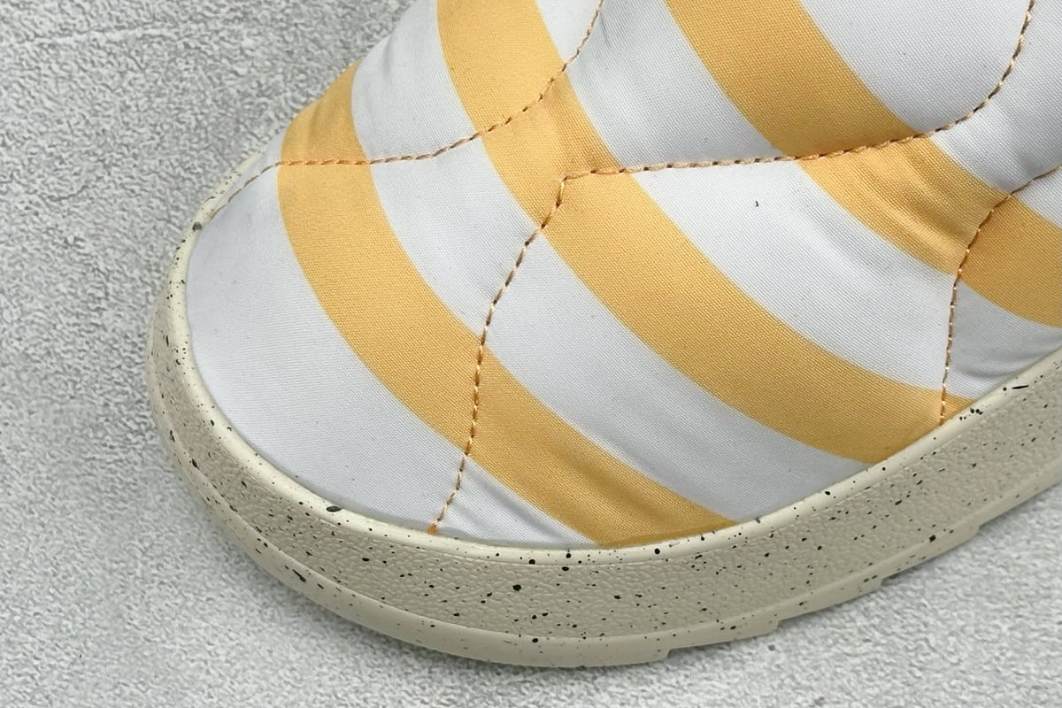 阿迪达斯 Adidas Originals Puffylette 白橙黑 鞋标实拍图
