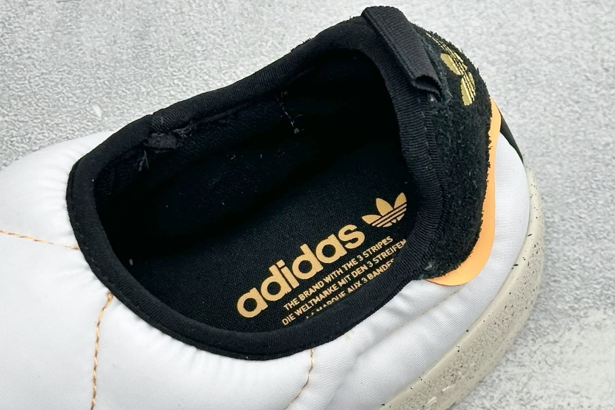 阿迪达斯 Adidas Originals Puffylette 白橙黑 上脚实拍图