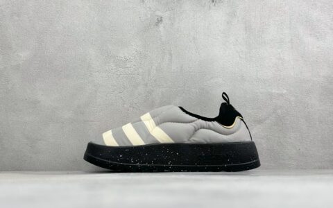 阿迪达斯Adidas Originals Puffylette 灰黑白纯原版本 货号：IF4327