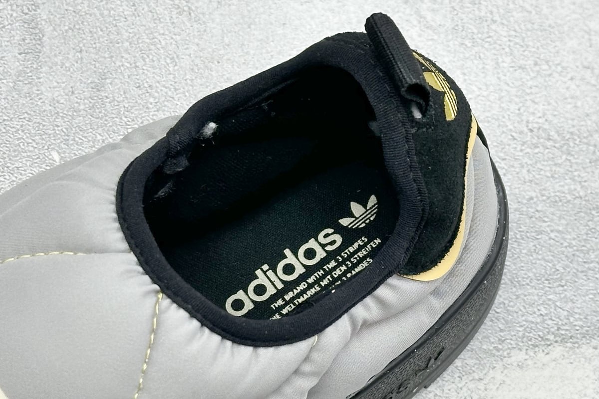 阿迪达斯 Adidas Originals Puffylette 灰黑白 上脚实拍图