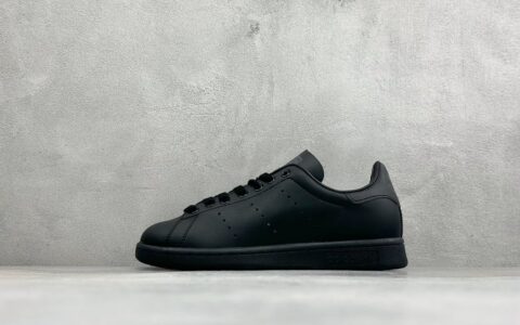 阿迪达斯Adidas Stan Smith 80s 史密斯经典休闲板鞋黑纯原版本 货号：IF7270