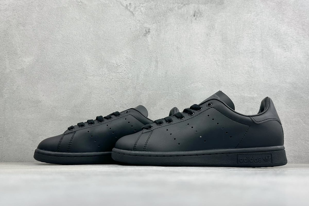 阿迪达斯 Adidas Stan Smith 80s 史密斯经典休闲板鞋 黑 鞋跟实拍图