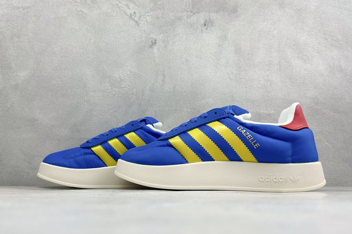 阿迪达斯 Adidas Originals Puffylette 蓝黄红 鞋跟实拍图