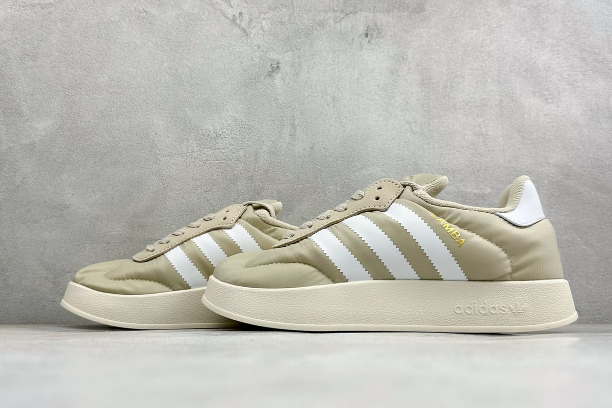 阿迪达斯 Adidas Originals Puffylette 米白 鞋跟实拍图